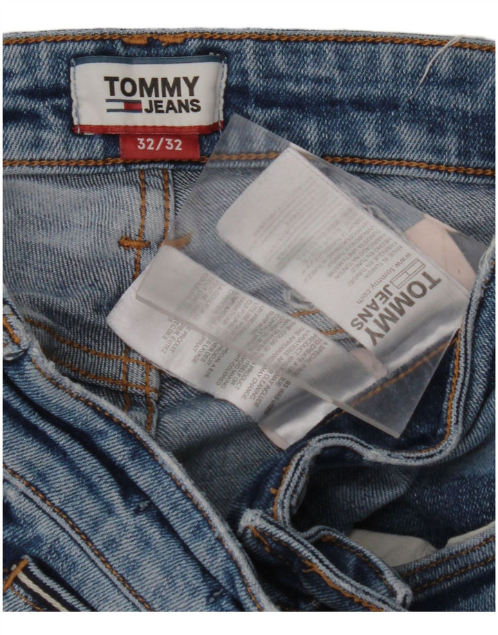TOMMY HILFIGER Mens Straight Jeans W32 L32 Blue Cotton