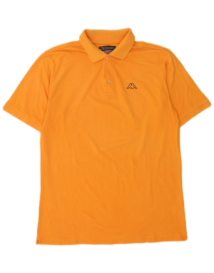 KAPPA Mens Polo Shirt XL Orange Cotton