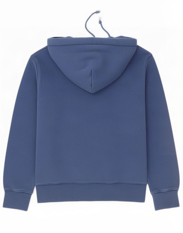 Champion Mens Graphic Hoodie Jumper Medium Blue Cotton