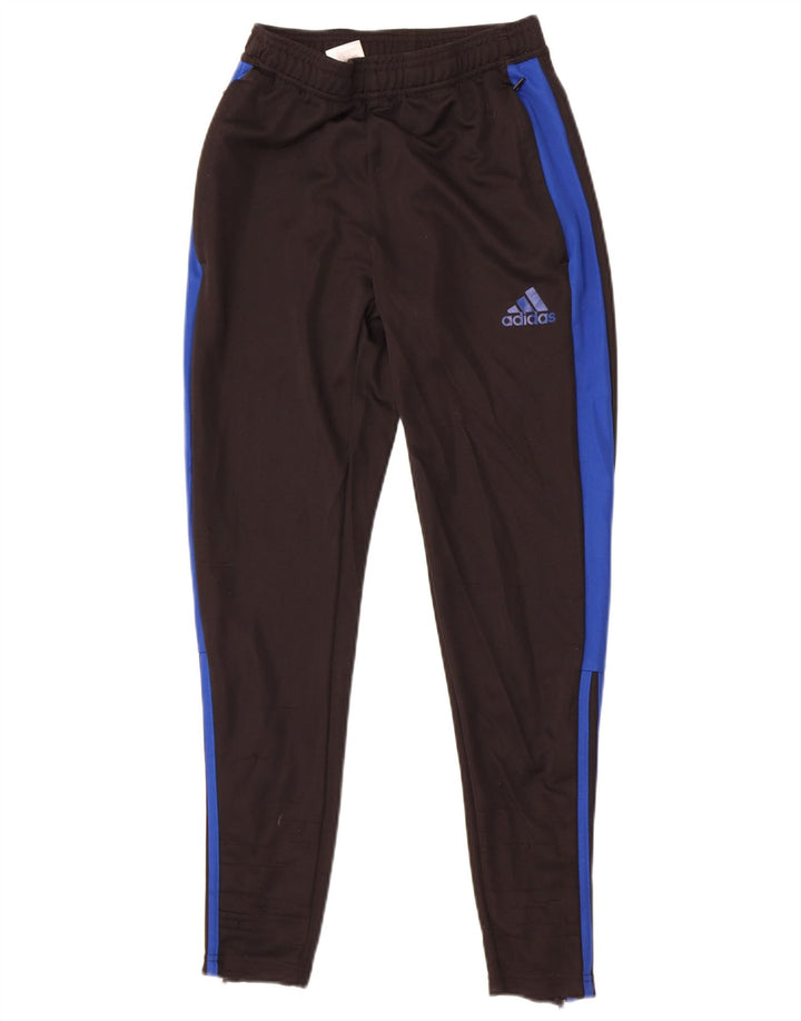Adidas Mens Aeroready Tracksuit Trousers Small  Black Colourblock Polyester