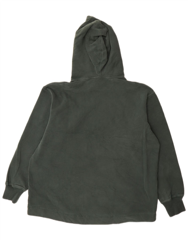 Timberland Mens Hoodie Jumper Large Green Cotton