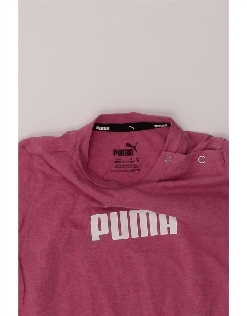 PUMA Baby Girls Graphic T-Shirt Dress 12-18 Months Pink | Vintage Puma | Thrift | Second-Hand Puma | Used Clothing | Messina Hembry 