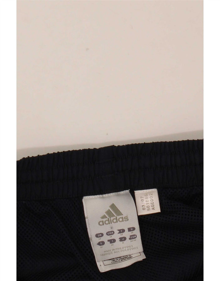 Adidas Mens Tracksuit Trousers Joggers Medium Navy Blue Polyester