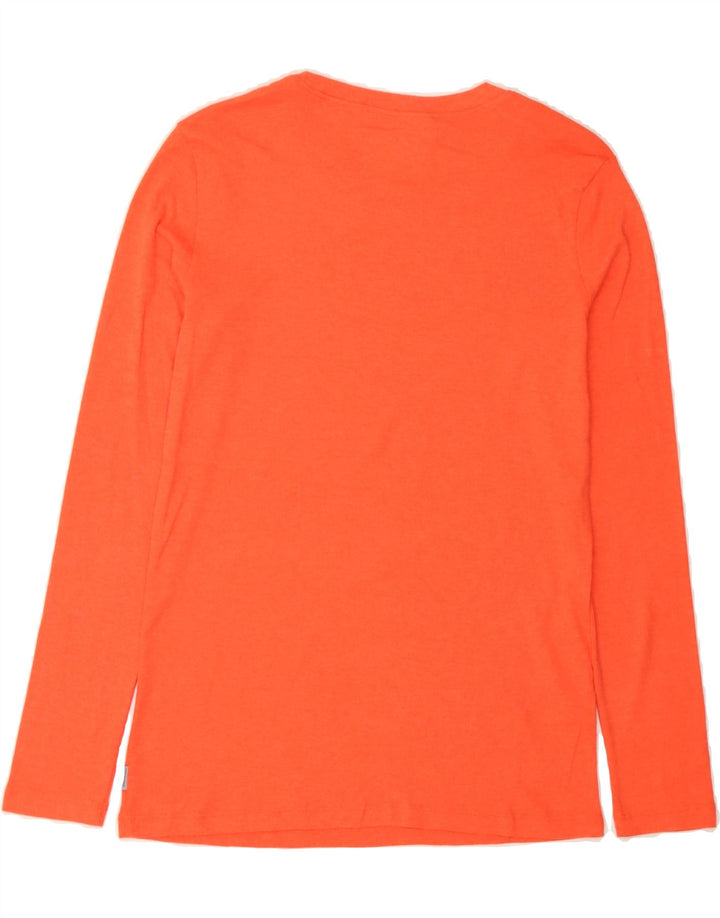 EDDIE BAUER Womens Top Long Sleeve UK 16 Large Orange Cotton Vintage Eddie Bauer and Second-Hand Eddie Bauer from Messina Hembry 