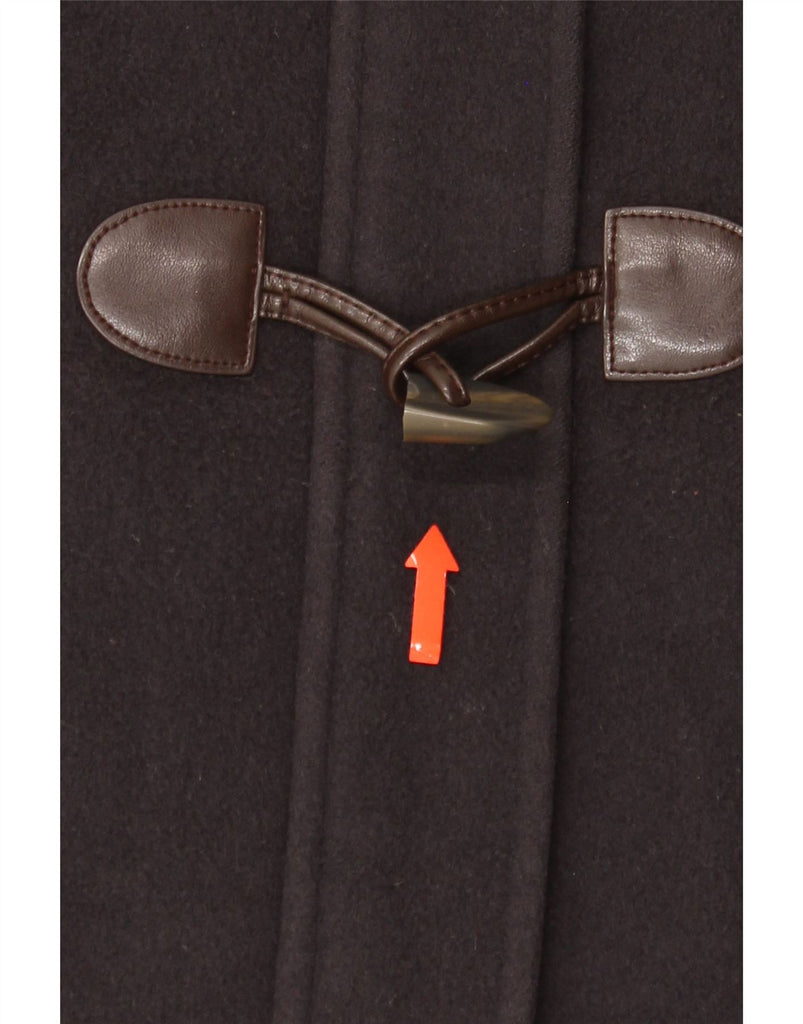 L.L.BEAN Womens Hooded Duffle Coat UK 14 Medium Black Wool Vintage L.L.Bean and Second-Hand L.L.Bean from Messina Hembry 