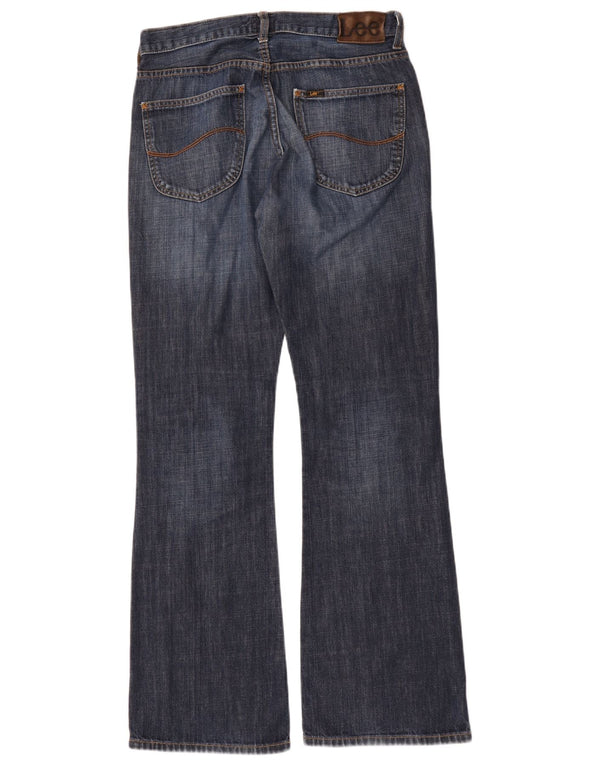 Lee Mens Denver Bootcut Jeans W32 L34 Navy Blue Cotton