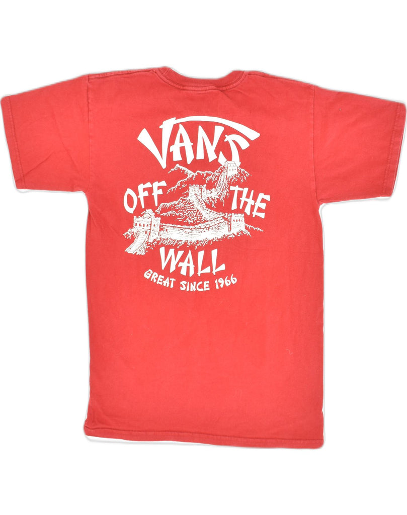 VANS Mens Graphic T-Shirt Top Small Red Cotton | Vintage Vans | Thrift | Second-Hand Vans | Used Clothing | Messina Hembry 