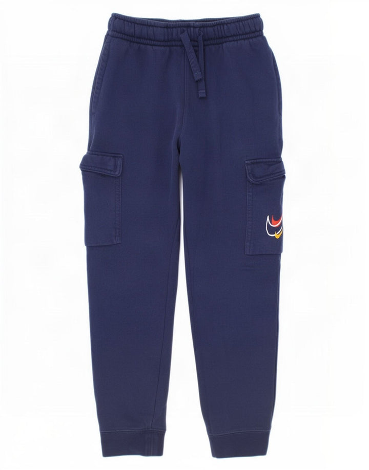 Nike Boys Cargo Tracksuit Trousers Joggers 10-11 Years Medium Navy Blue