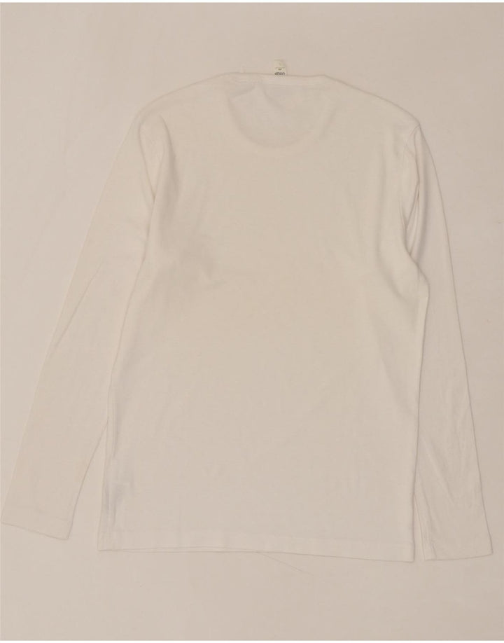 G-STAR Womens Top Long Sleeve UK 14 Large White Cotton Vintage G-Star and Second-Hand G-Star from Messina Hembry 