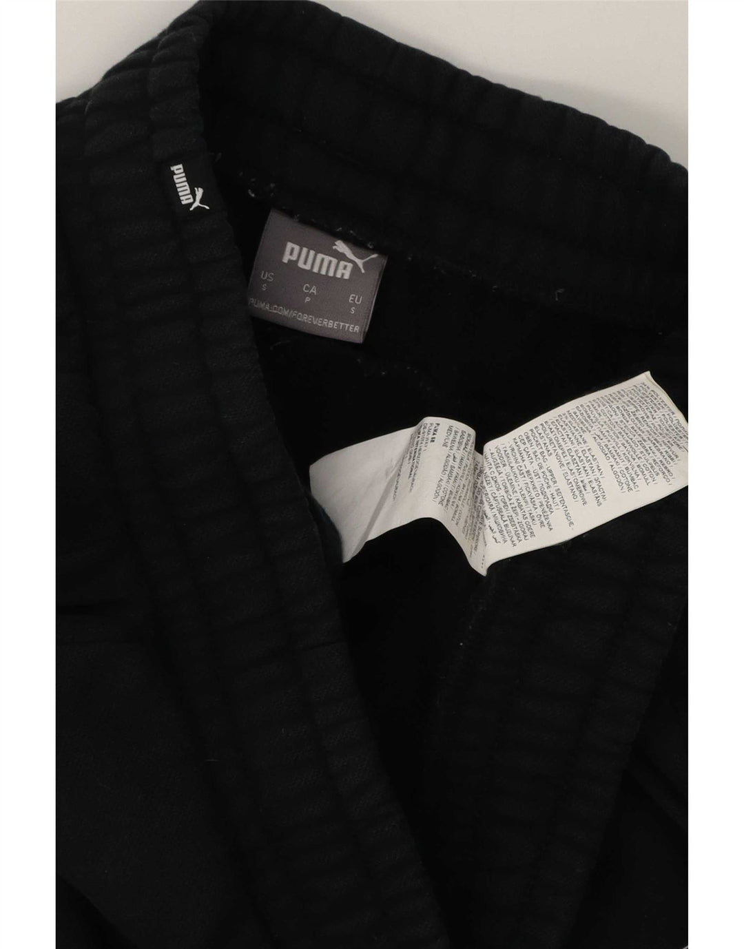 Puma Mens Tracksuit Trousers Joggers Small Black Cotton