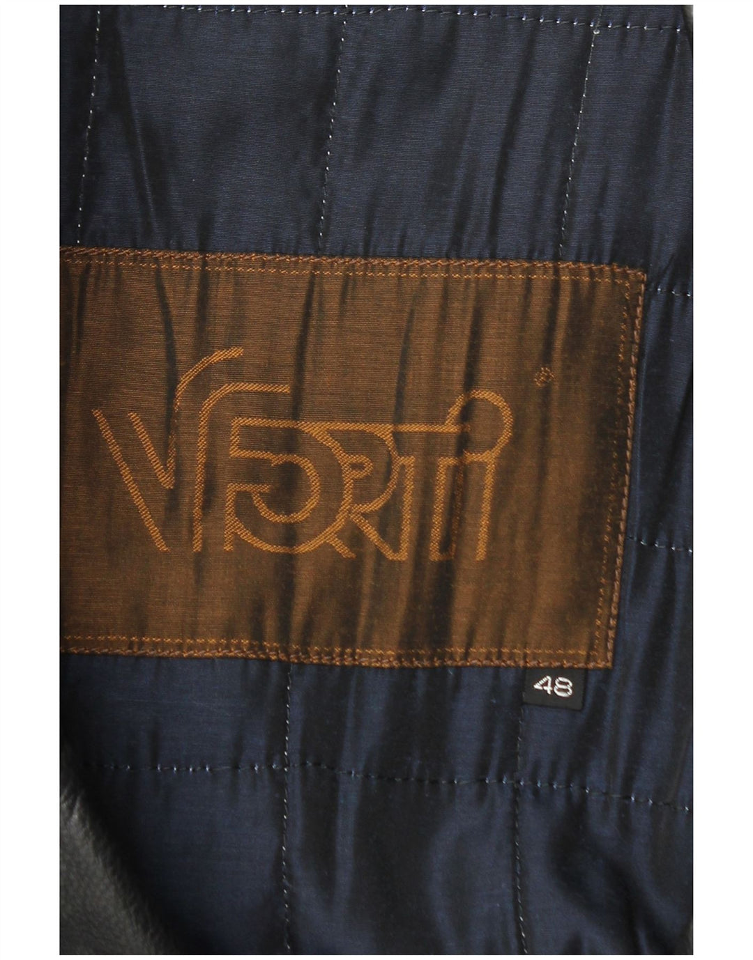 Vittorio Forti Mens Leather Coat IT 48 Medium Black