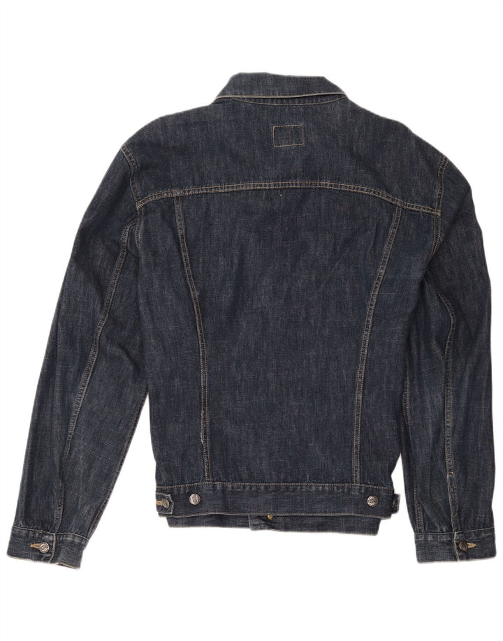 Gas Mens Denim Jacket UK 46 3XL Navy Blue Cotton