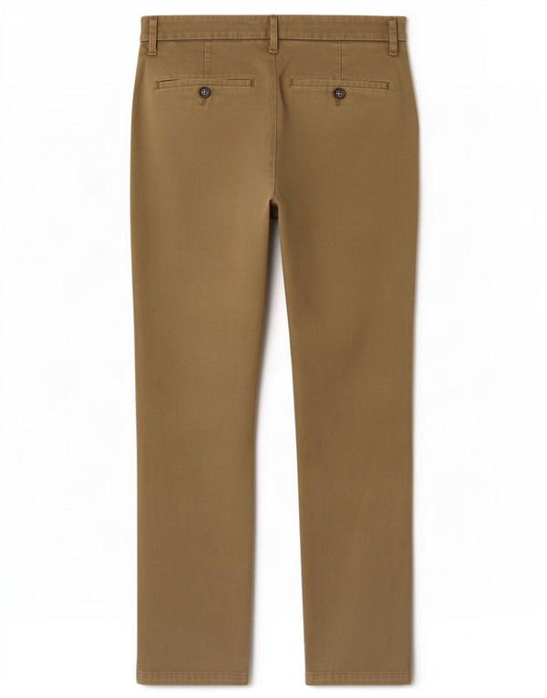 Marks & Spencer Mens Slim Chino Trousers W32 L29 Khaki Cotton