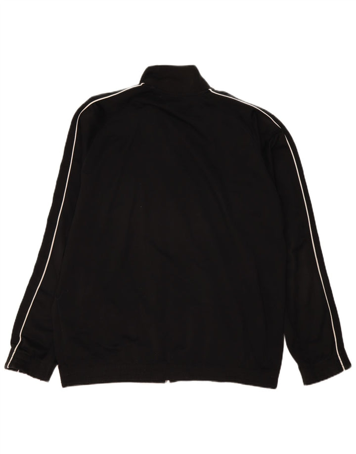 Nike Mens Tracksuit Top Jacket UK 41/43 Large Black Polyester