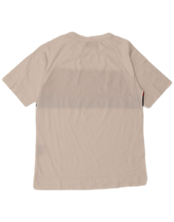 Kappa Mens T-Shirt Top Medium White Colourblock Cotton