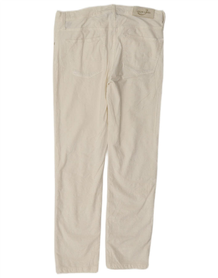 Jacob Cohen Womens Slim Casual Trousers W27 L26 White