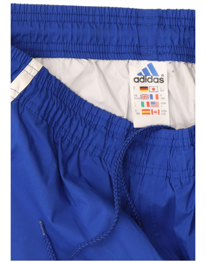 Adidas Mens Tracksuit Trousers UK 42/44 Large  Blue Polyester