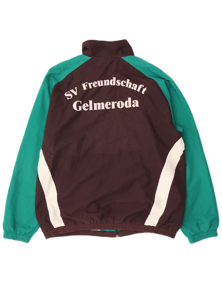 Puma Mens Graphic Tracksuit Top Jacket Large Brown Colourblock Polyester
