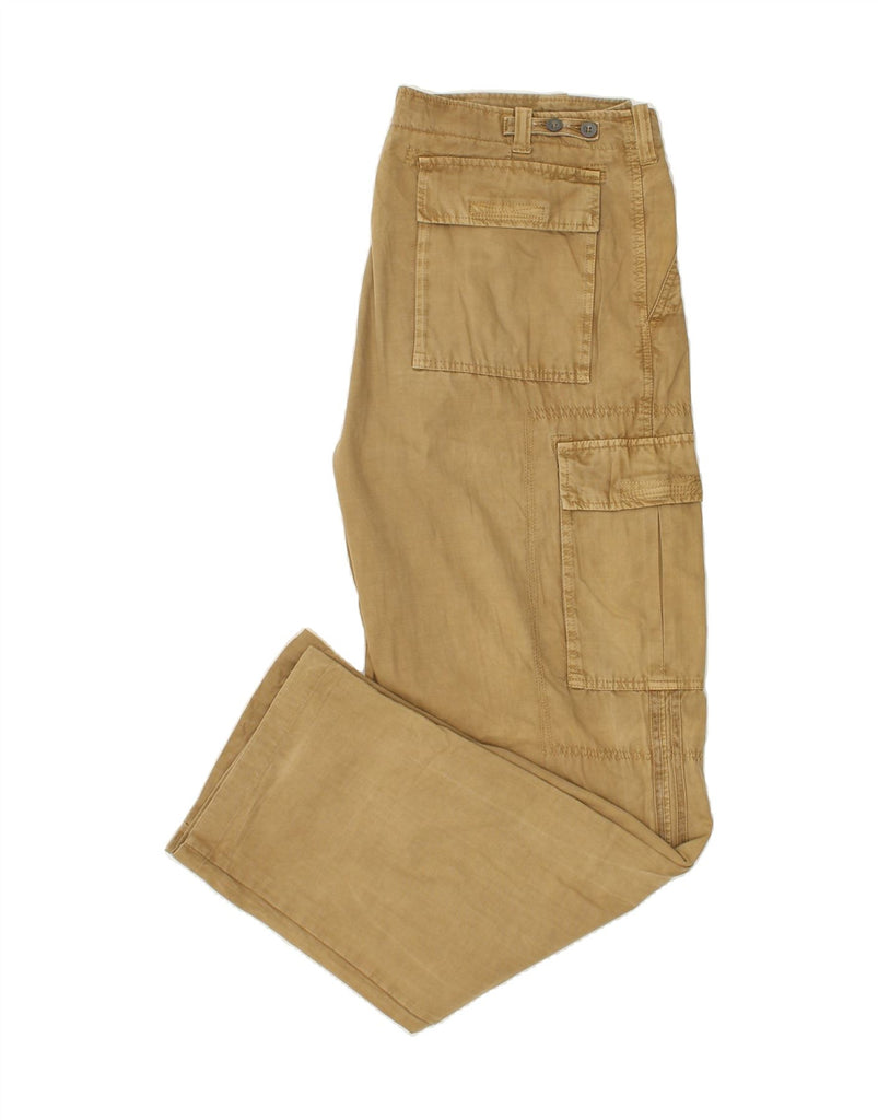 VINTAGE Mens Straight Cargo Trousers IT 54 2XL W38 L34 Brown Cotton Vintage Vintage and Second-Hand Vintage from Messina Hembry 