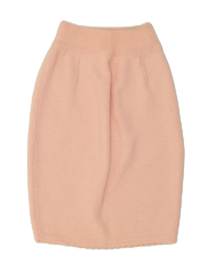 VINTAGE Womens Pencil Skirt W24 XS Pink Wool Vintage Vintage and Second-Hand Vintage from Messina Hembry 