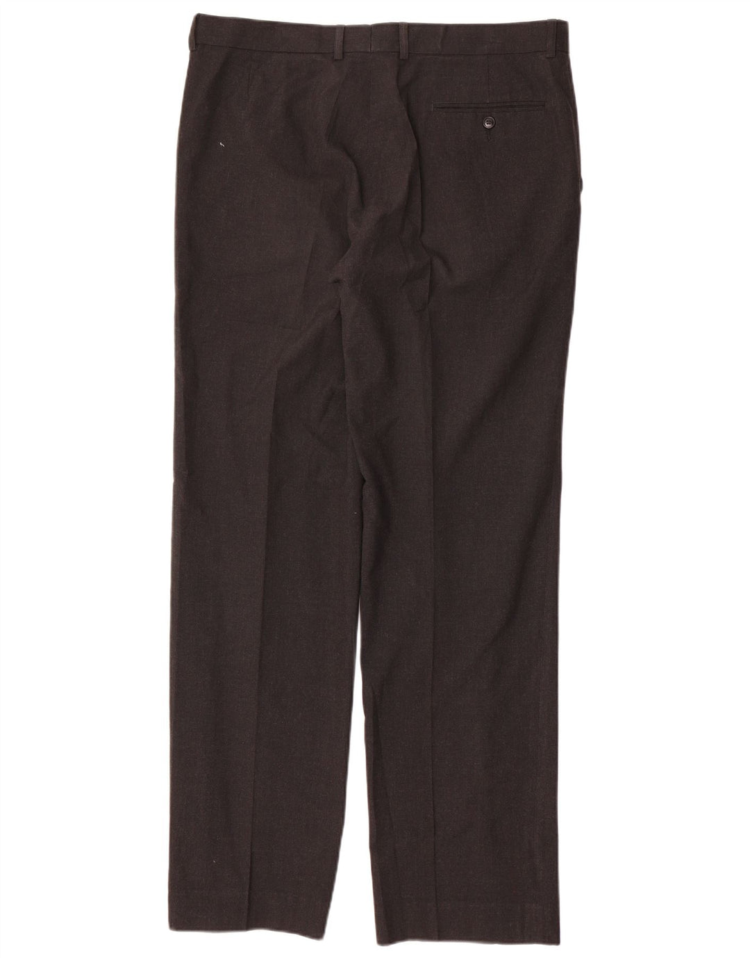 Marks & Spencer Mens Straight Suit Trousers W36 L33 Grey Polyester