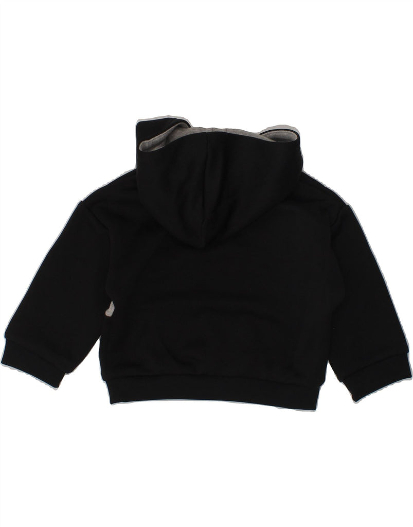 ADIDAS Baby Boys Graphic Zip Neck Hoodie Jumper 3-6 Months Black | Vintage Adidas | Thrift | Second-Hand Adidas | Used Clothing | Messina Hembry 