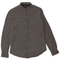 Zara Mens Slim Fit Shirt Medium Grey Cotton