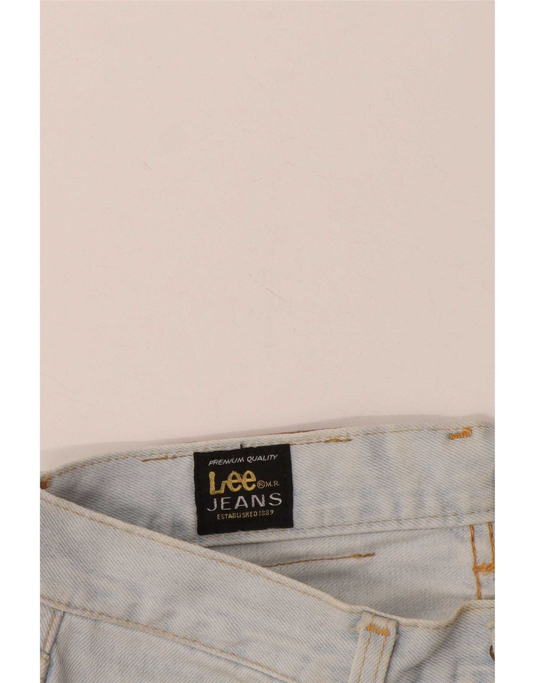 Lee Womens Straight Jeans W28 L31 Blue Cotton
