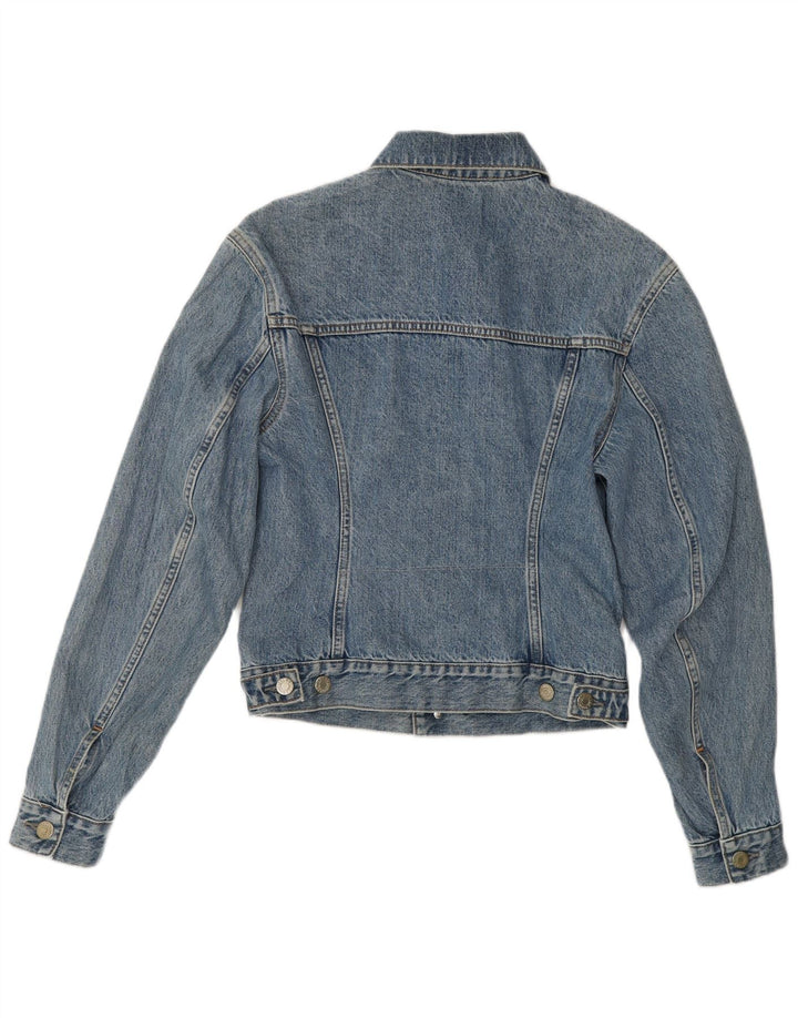 Helmut Lang Womens Denim Jacket UK 8 Small Blue Cotton