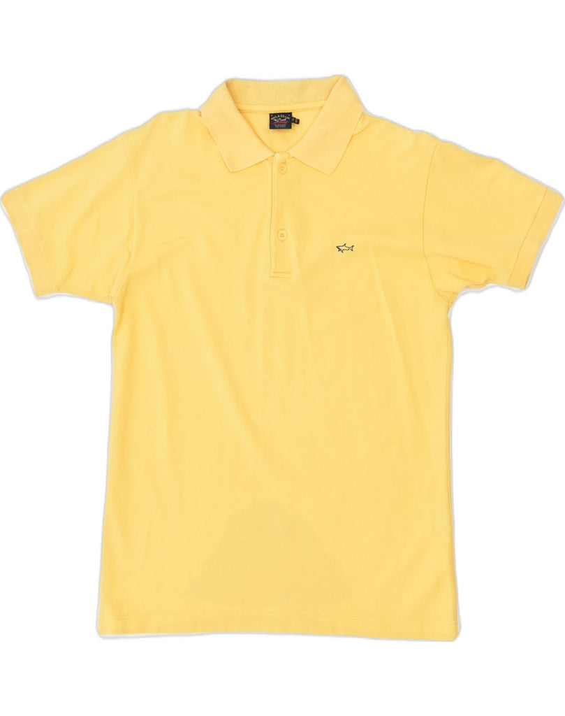 PAUL & SHARK Boys Polo Shirt 11-12 Years Yellow Cotton | Vintage Paul & Shark | Thrift | Second-Hand Paul & Shark | Used Clothing | Messina Hembry 