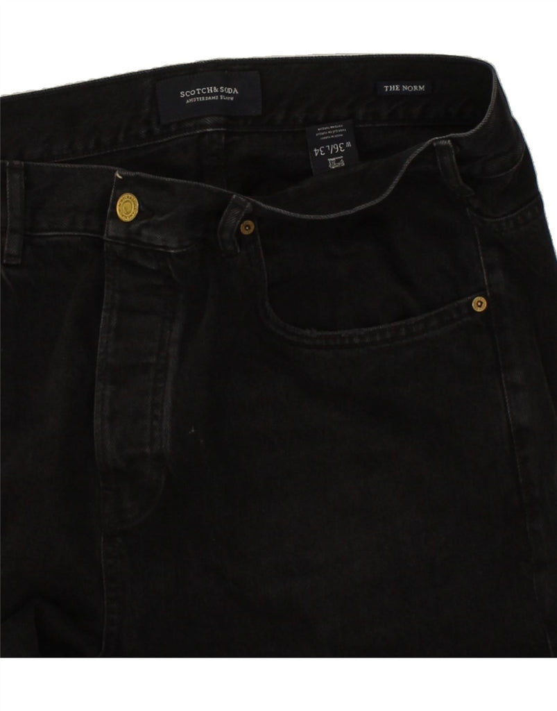 SCOTCH & SODA Mens Straight Jeans W36 L31 Black Cotton Vintage Scotch & Soda and Second-Hand Scotch & Soda from Messina Hembry 