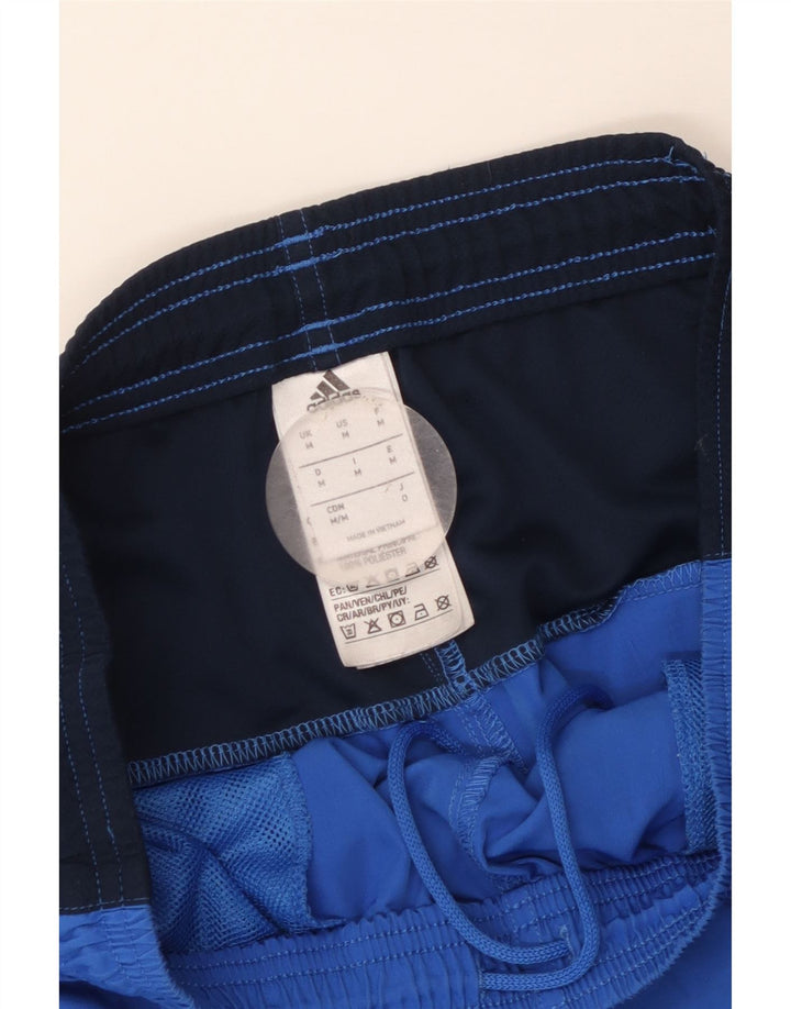 Adidas Mens Sport Shorts Medium  Blue Colourblock Polyester