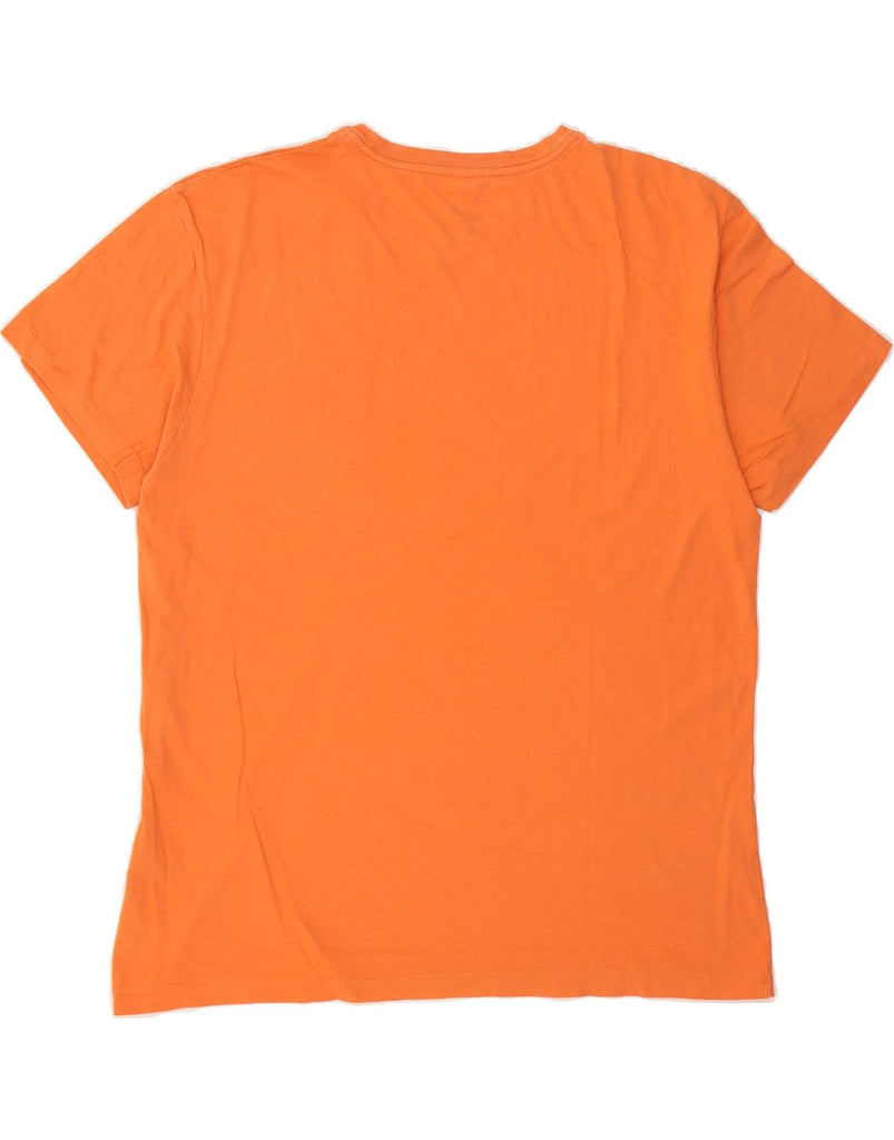 POLO RALPH LAUREN Mens T-Shirt Top Medium Orange Cotton Vintage Polo Ralph Lauren and Second-Hand Polo Ralph Lauren from Messina Hembry 