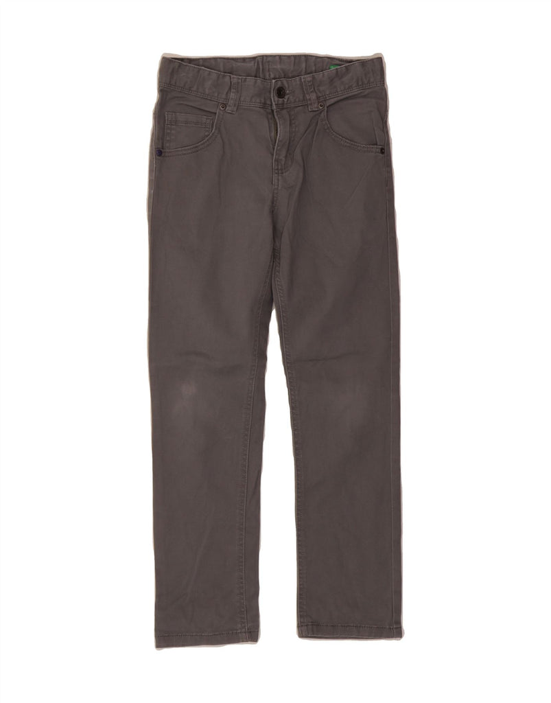 BENETTON Boys Stretch Straight Casual Trousers 9-10 Years W25 L24 Grey Vintage Benetton and Second-Hand Benetton from Messina Hembry 