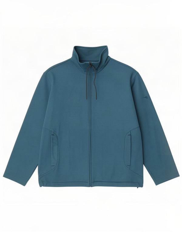 Diadora Womens Tracksuit Top Jacket UK 16 Large Blue Polyester