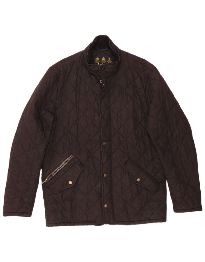 Barbour Mens Quilted Jacket UK 38 Medium Black