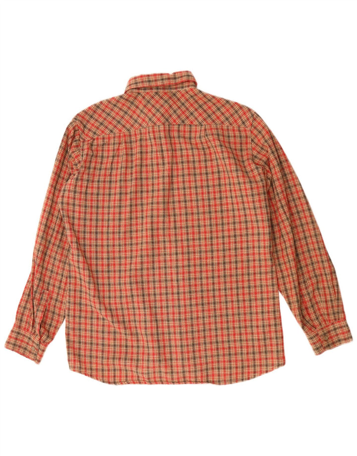 Ivy Oxford Mens Flannel Shirt Medium Red Check