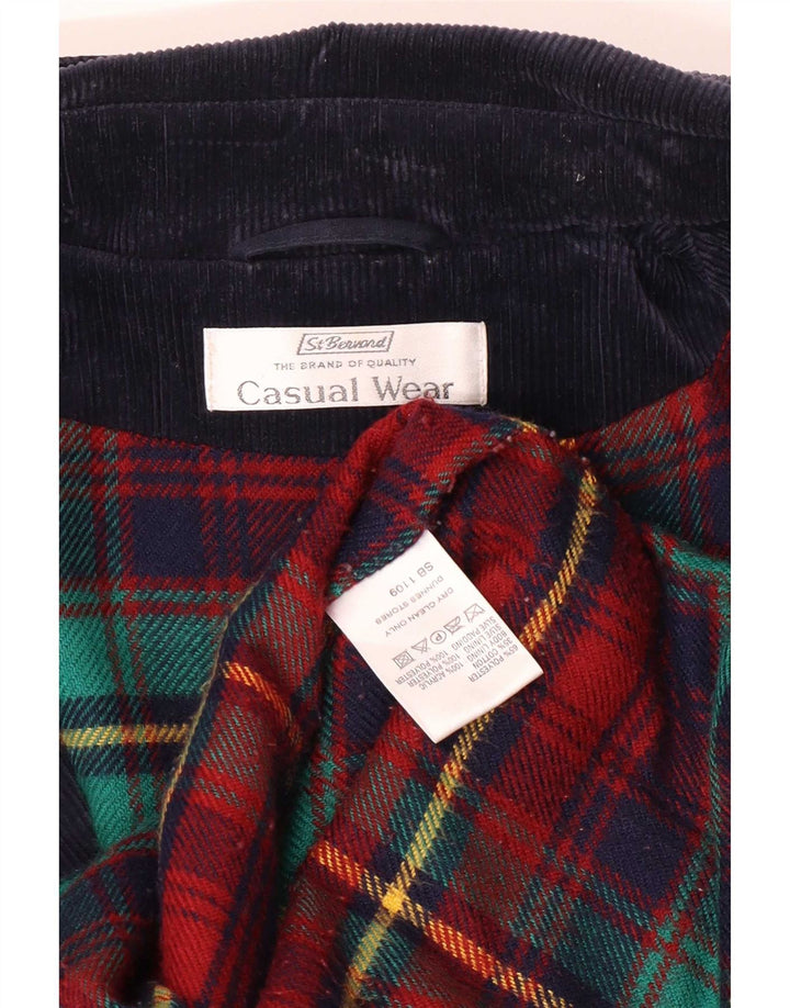St. Bernard Womens Hooded Parka Jacket UK 18 XL Navy Blue Polyester