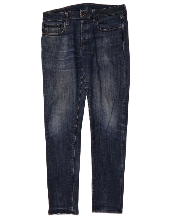 G-Star Mens Slim Jeans W32 L34 Blue Cotton
