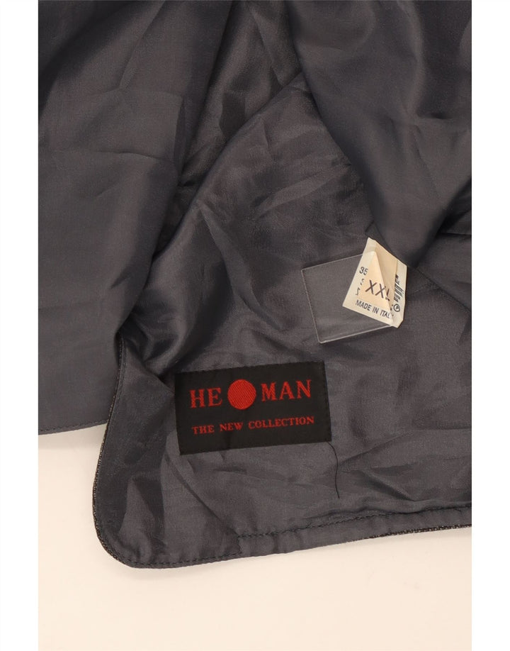 Vintage Mens Waistcoat 2XL Grey Wool