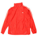 Adidas Mens Hooded Rain Jacket UK 38 Medium Red Polyester