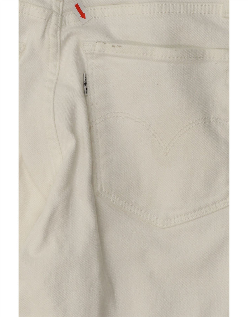 LEVI'S Womens Water Less Skinny Jeans W27 L28 Off White Cotton Vintage Levi's and Second-Hand Levi's from Messina Hembry 
