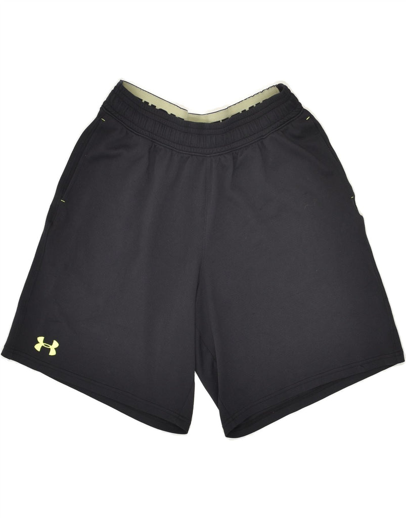 UNDER ARMOUR Mens Sport Shorts Medium Black Polyester | Vintage Under Armour | Thrift | Second-Hand Under Armour | Used Clothing | Messina Hembry 