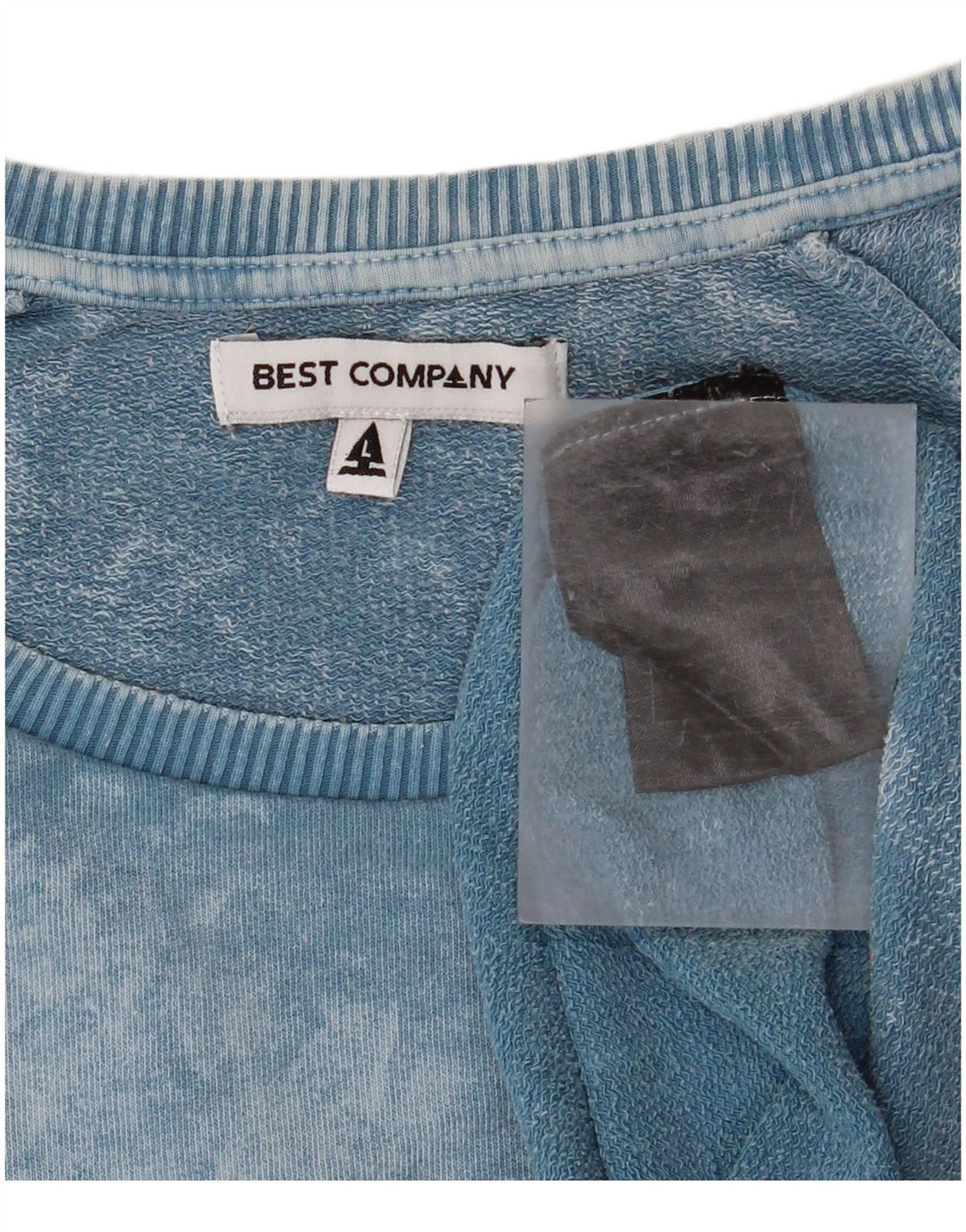 Best Company Mens Graphic Sweatshirt Jumper Large Blue Tie Dye Cotton