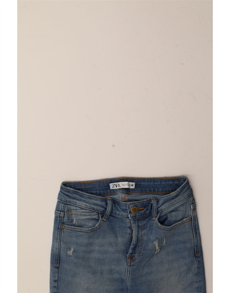 ZARA Womens Skinny Jeans EU 34 2XS W24 L26 Blue Vintage Zara and Second-Hand Zara from Messina Hembry 