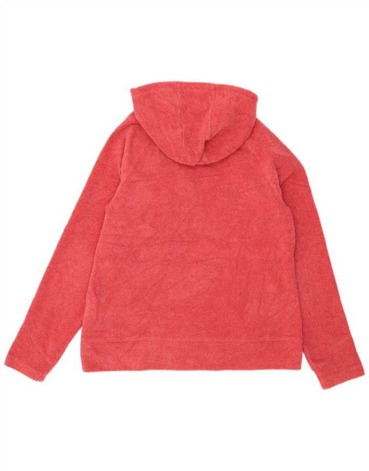 Carhartt Womens Zip Hoodie Sweater US 8/10 Medium Red Flecked Polyester