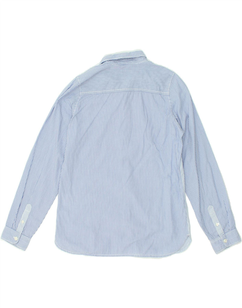 CALVIN KLEIN Boys Shirt 11-12 Years Blue Pinstripe Cotton | Vintage Calvin Klein | Thrift | Second-Hand Calvin Klein | Used Clothing | Messina Hembry 