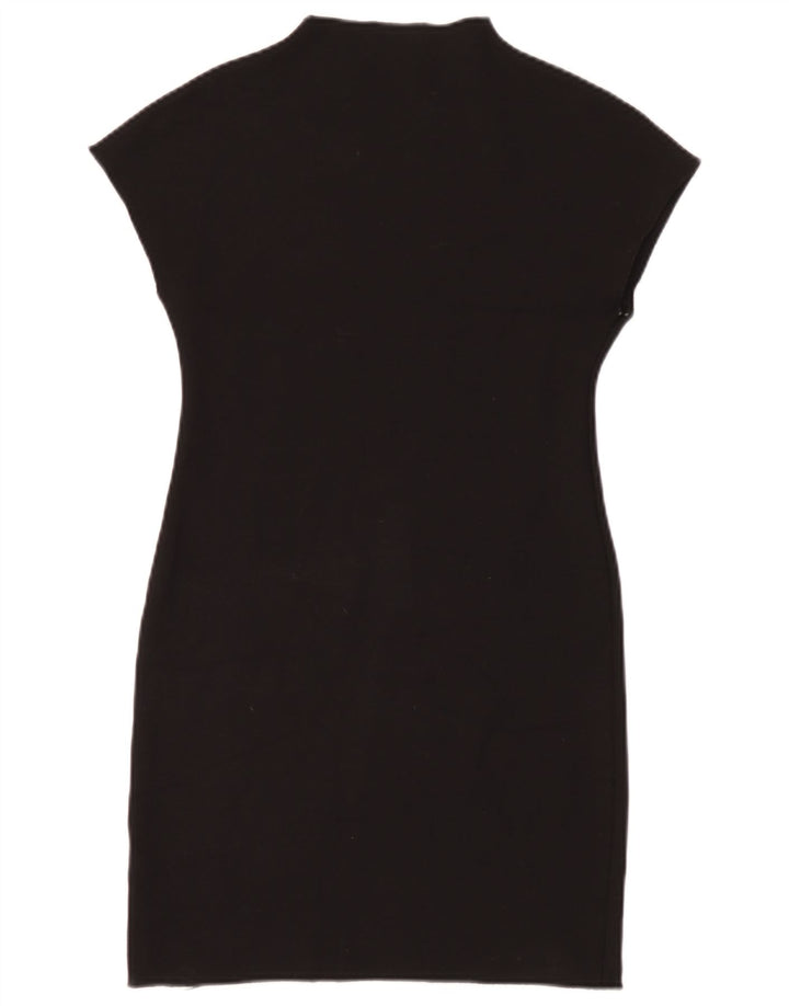 Zara Womens Sheath Dress UK 14 Large Black