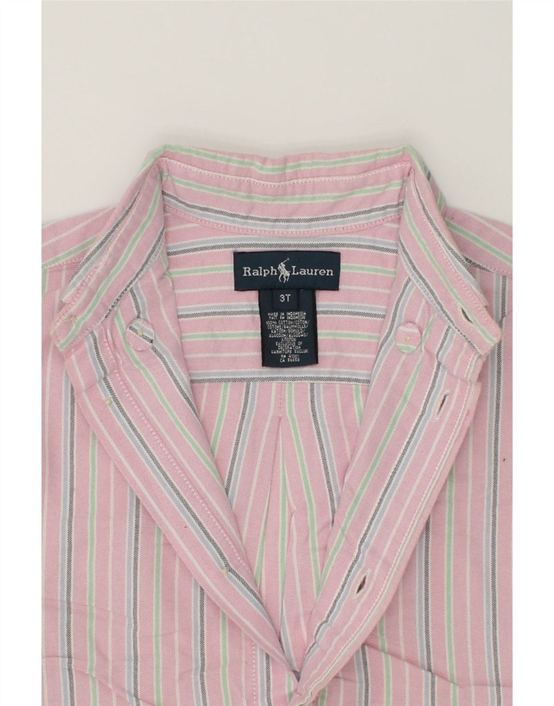 RALPH LAUREN Boys Shirt 2-3 Years Pink Striped Cotton | Vintage Ralph Lauren | Thrift | Second-Hand Ralph Lauren | Used Clothing | Messina Hembry 