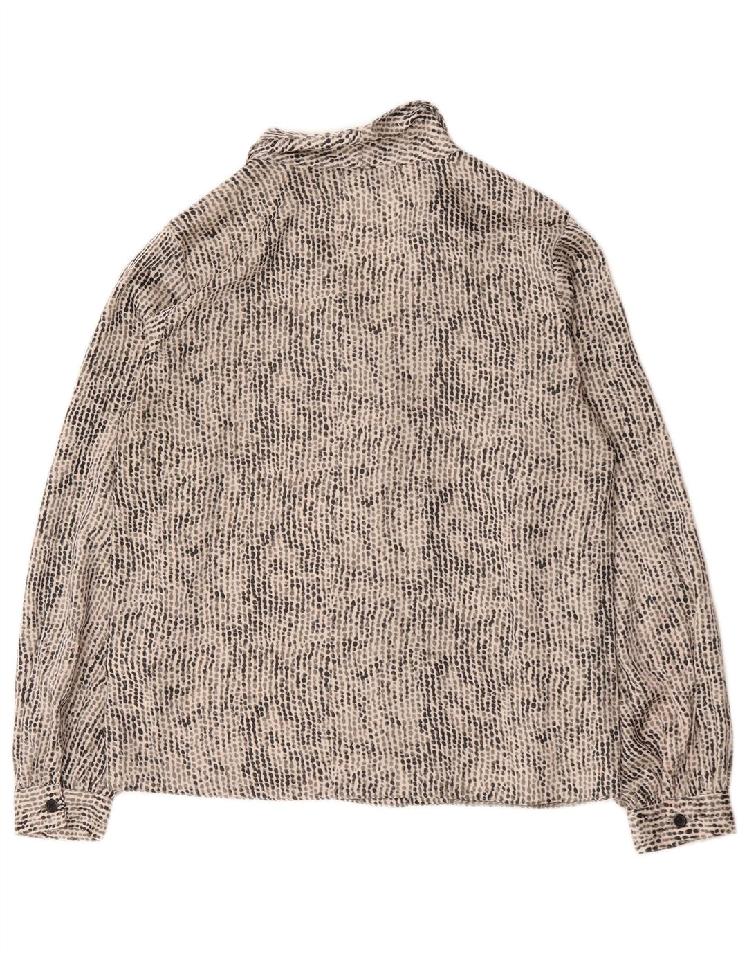 Topshop Womens Oversized Shirt Blouse UK 6 XS Multicoloured Spotted